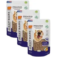 BF Petfood 3x100 gr Biofood meat bars lam hondensnack