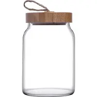 Pasabahce Woody – Voorraadpot Met Bamboe Deksel – 860 ML