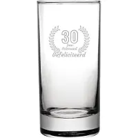 Fusion Gegraveerde Longdrinkglas 28,5cl Gefeliciteerd 30 jaar getrouwd