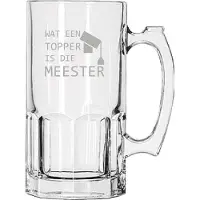 Libbey Gegraveerde Bierpul 1ltr Wat een topper is die meester
