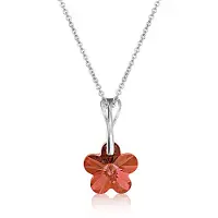 Montebello Ketting Beau BZ93 - 925 Zilver Gerhod. - Swarovski - Ø12mm - 45cm