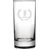 Fusion Gegraveerde Longdrinkglas 28,5cl Opa + Oma 5 jaar getrouwd