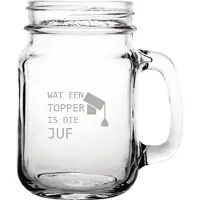 Fusion Gegraveerde Drinkglas 45cl Wat een topper is die juf
