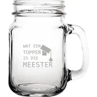 Fusion Gegraveerde Drinkglas 45cl Wat een topper is die meester