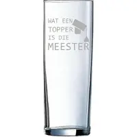 Arcoroc Gegraveerde longdrinkglas 31cl Wat een topper is die meester