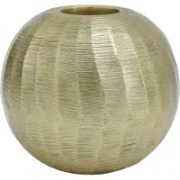 Ptmd collection PTMD Kikie Gold aluminium candle holder sphere M
