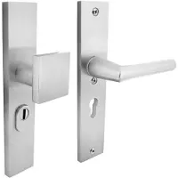 Intersteel Veiligheidsbeslag voordeur alu met kerntrekbeveiliging SKG*** PC 55mm rechthoekig