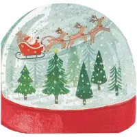Ginger Ray - 16 Servetten Sneeuwbol