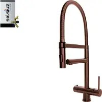 Selsiuz Inox XL kokend water kraan met titanium combi extra boiler copper