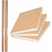 Duni 2x Rollen Kaftpapier/verzendpapier Stevig/kraft Bruin Rollen 500 X 70 Cm - Cadeaupapier