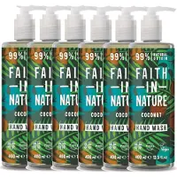 Faith In Nature - Hand Wash Coconut - 6 Pak - Voordeelverpakking