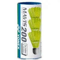 Yonex 3 MAVIS 200 MIDDLE YELLOW - IN & OUTDOOR BADMINTONSHUTTLE