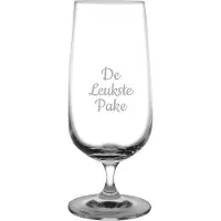 Fusion Gegraveerde bierglas op voet 41cl De Leukste Pake