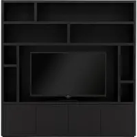 Goossens Tv Meubel Barcelona, 4 deuren 8 open vakken 1 tv paneel