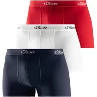 s.Oliver Boxershorts nachtblauw / cranberry / zwart / wit