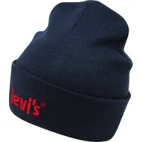 Levi's Unisex Lan Poster Logo Beanie Dress Blues Maat: OS | Accessoires Outlet | kids | Blauw