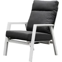 AVH-Collectie Vegas lounge tuinstoel verstelbaar aluminium wit