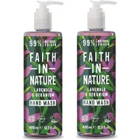 Faith In Nature - Hand Wash Lavender & Geranium - 2 Pak
