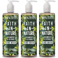 Faith In Nature - Hand Wash Seaweed & Citrus - 3 Pak