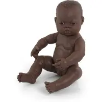 Miniland African Newborn Doll 40 Cm Roze Kinderen