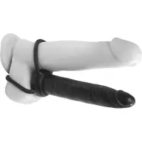Pipedream Analfantasy Double Trouble - opzetbare anale dildo (zwart)