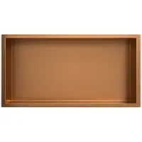 Wiesbaden Inbouwnis Novi 30x60x10cm Geborsteld Brons Koper