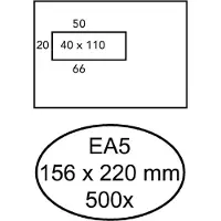 Quantore Vensterenvelop EA5 VL Gegomd Wit