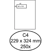 Quantore Envelop quantore venster c4 vl40 zk 120gr wt | Doos a 250 stuk