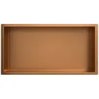 Wiesbaden Demis inbouwnis 30 x 60 x 7 cm geborsteld brons koper