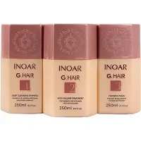 INOAR ORIGINAL GHair 3x250ml Keratin Treatment KIT