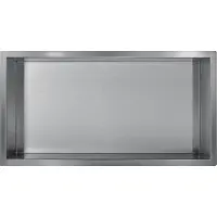 Guido Gusto Gun metal RVS Inbouwnis 30x60x10cm
