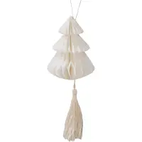 My Dream Day - Witte kerstboom honeycombs - 4 stuks - 10 cm