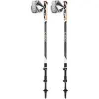 LEKI Traveller Carbon Nordic Walking Stokken, grijs 90-130cm 2022 Trekkingstokken
