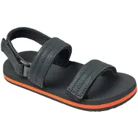 Reef Little Ahi Convertible Kinder Slipper Grey/Orange 11/12