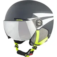 Alpina Skihelm Junior Zupo Visor Charcoal Neon Matt-54 - 58 cm