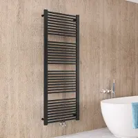 Instamat Rim handdoekradiator 150x50cm zwart mat 845W