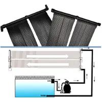 vidaXL Solarverwarmingspanelen voor zwembad 4 st 80x620 cm