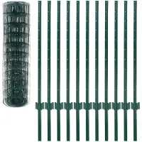 vidaXL Euro hek 20x1 m staal groen