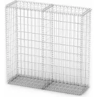 vidaXL Schanskorf met deksels 100x100x30 cm gegalvaniseerd draad