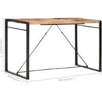 vidaXL Bartafel 180x90x110 cm massief acaciahout