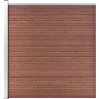 vidaXL Schutting 1564x186 cm HKC bruin