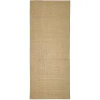 vidaXL Vloerkleed 80x200 cm natuurlijk sisal