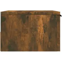 vidaXL Nachtkastjes 2 st wandgemonteerd 34x30x20 cm gerookt eikenkleur