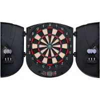 vidaXL Dartbord elektrisch met darts polypropeen zwart