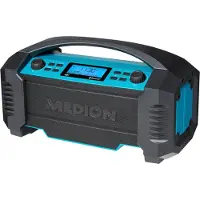 Medion LIFE E66050, Geschikt voor gebruik: Analoog & Digitaal, AM, DAB+, FM, MW, 15 Watt, LCD-scherm, Blauw