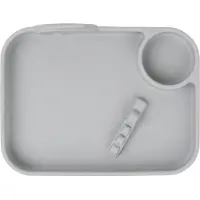 Done by Deer Bord Plate Peekaboo Deer Friends Grey
