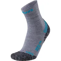 UYN Sokken Uyn Women Winter Pro Run Light Grey Turquoise-Schoenmaat 35 - 36