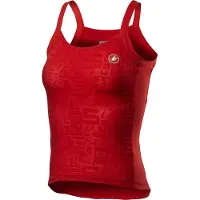 Castelli Dames Promessa Jacquard Bavette top (Maat XS, Rood)