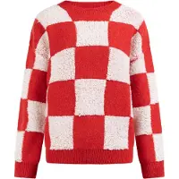 MyMo ROCKS Trui lichtroze / rood