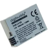 Digibuddy accu Canon LP-E8 (o.a. voor de Canon EOS 550D / 600D / 650D / 700D)